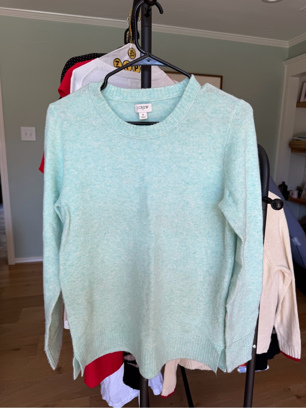 J. Crew Mint Green Crewneck Sweater